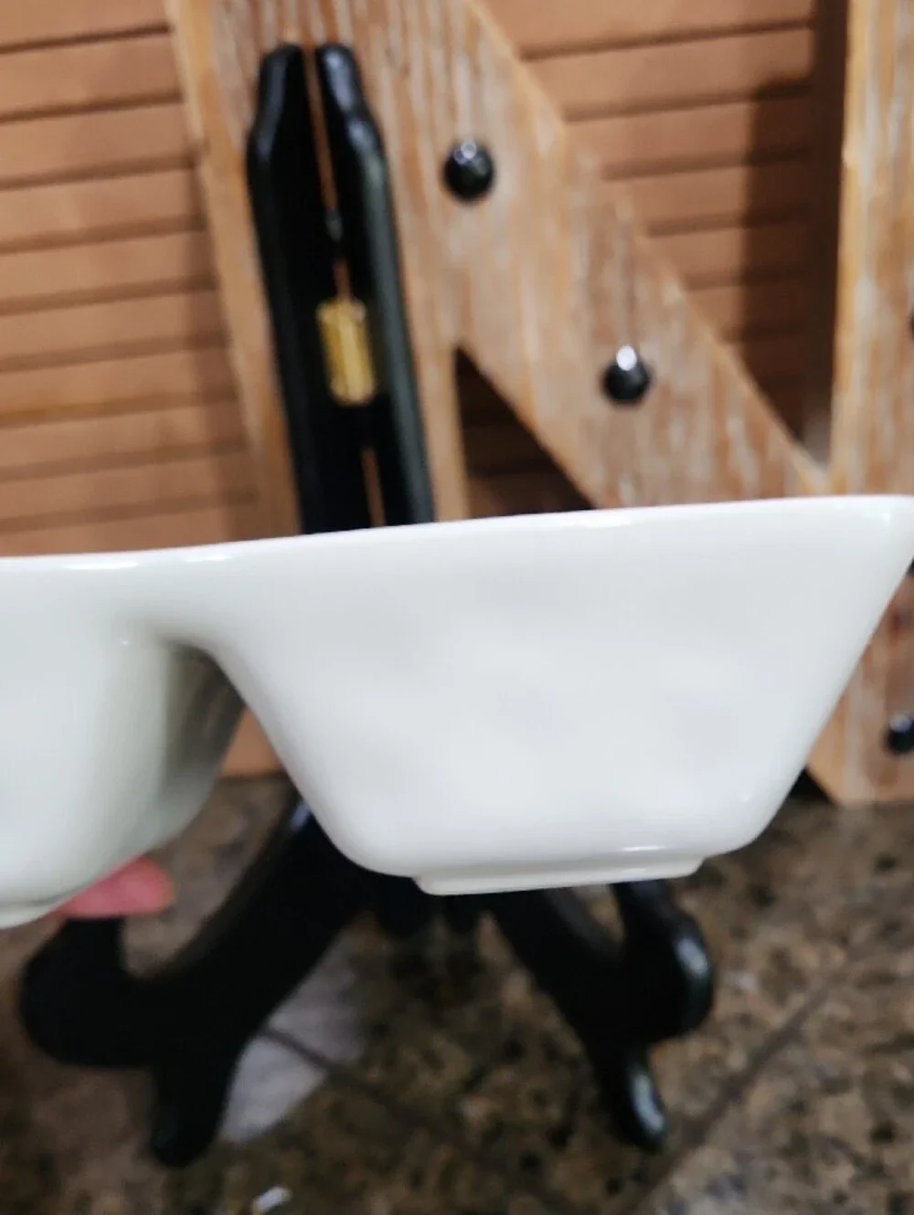 Rae Dunn White Ceramic Artisan Collection Piece with Black Lettering